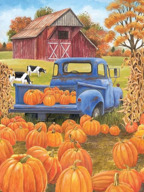 Peinture diamant citrouille d'automne pour adultes idéale pour vos soirées cocooning