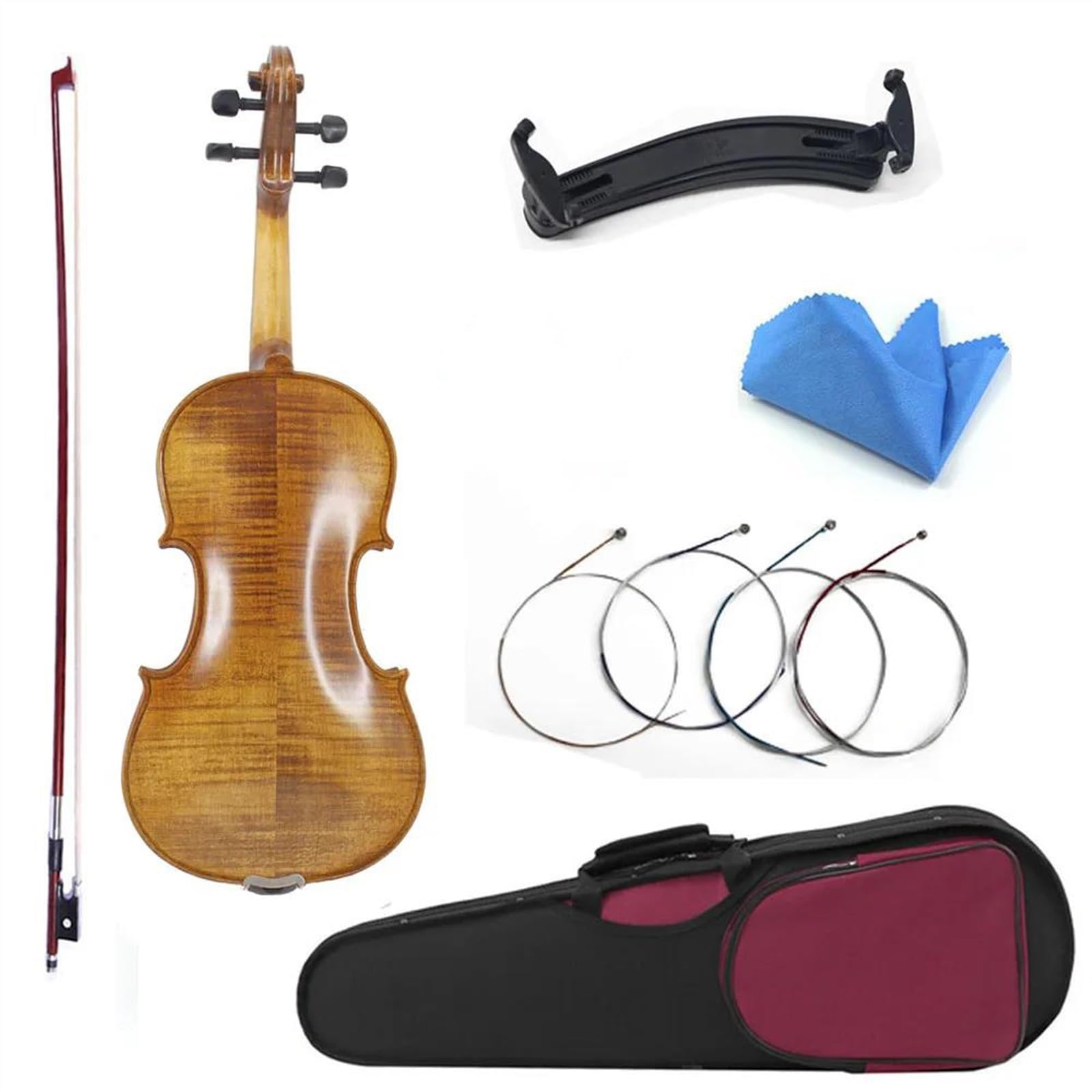 Violine Natürliche Geflammte Ahornvioline In Voller Größe(Size 4/4)