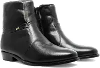Bota Cano Alto Masculino Social 100% Em Couro Legítimo 210