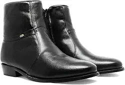 Bota Cano Alto Masculino Social 100% Em Couro Legítimo 210