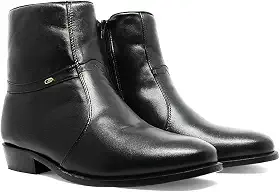 Bota Cano Alto Masculino Social 100% Em Couro Legítimo 210