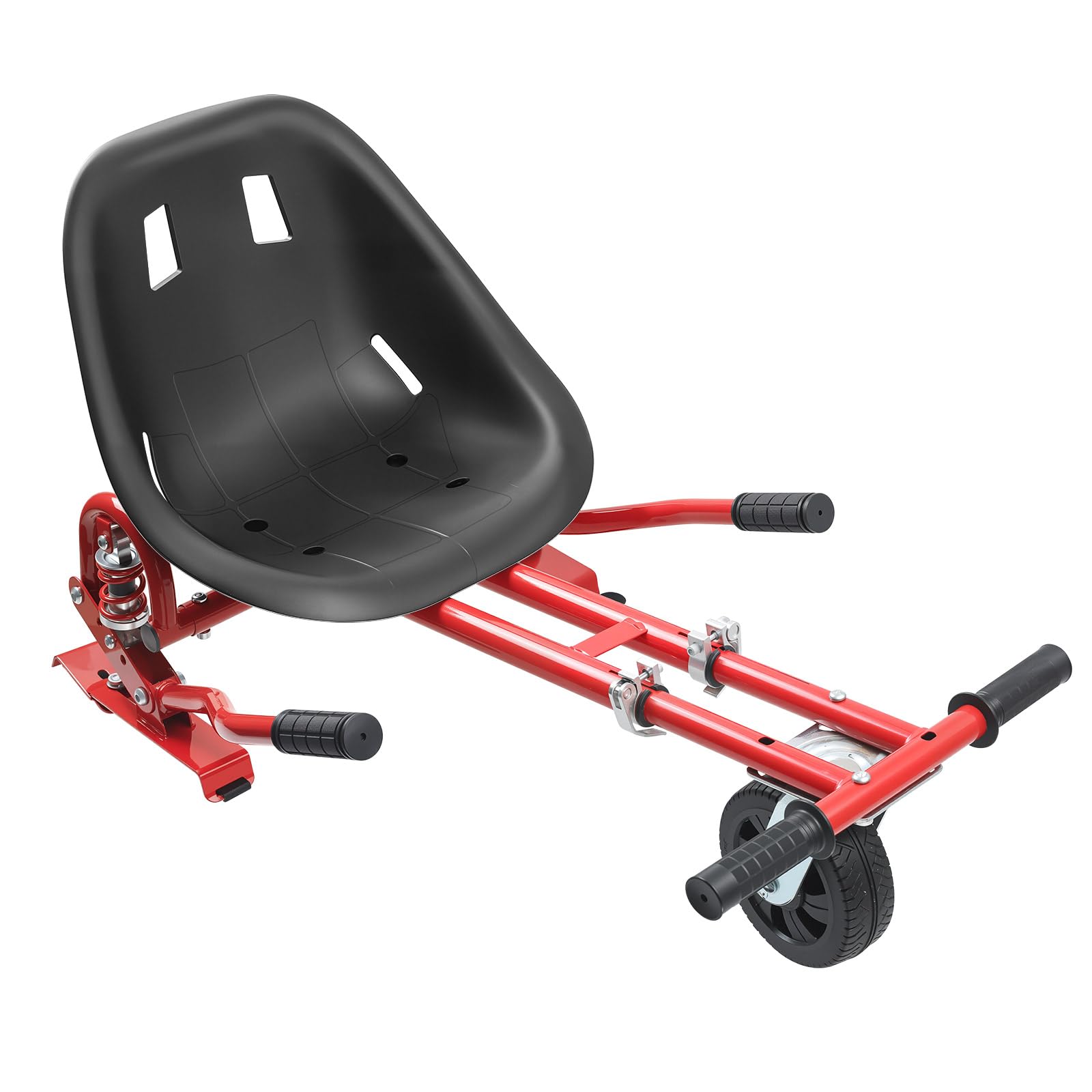 Hoverkart siedzisko Hoverkart do uniwersalnej hulajnogi z innowacyjnym zawieszeniem, amortyzatory wypełnione powietrzem opony przednie, Hovercart regulowany uchwyt