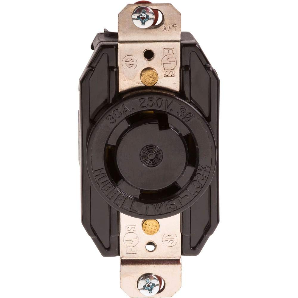 HUBBELL L1530R 3 Phase, Screw Mount, Locking Receptacle, 3OLE