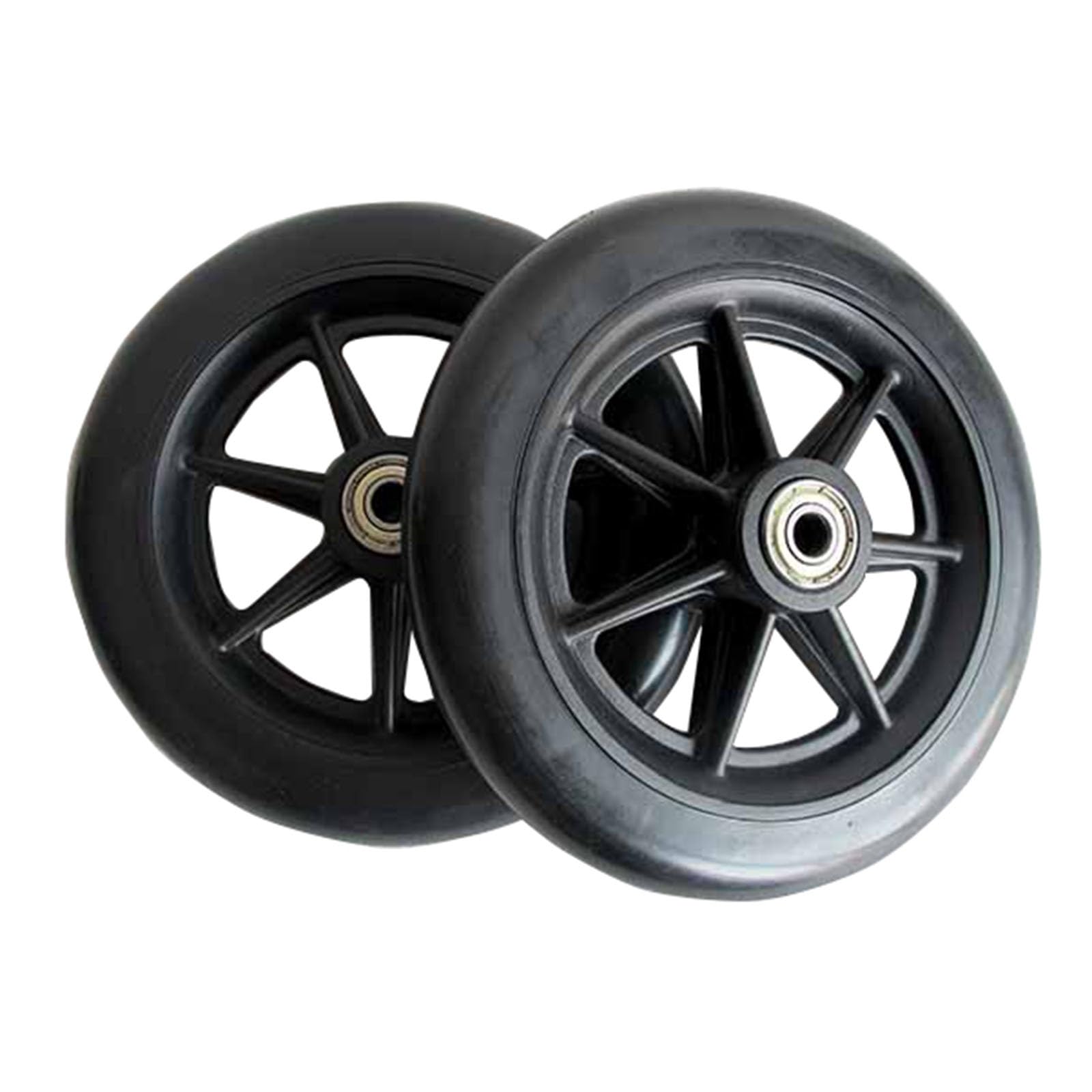 LHX A Pair of 6-inch Wheels Wheels with A Diameter of 15.3 Cm Wheelchair Front Wheels Shopping Cart Wheels Manual Wheelchair Accessories