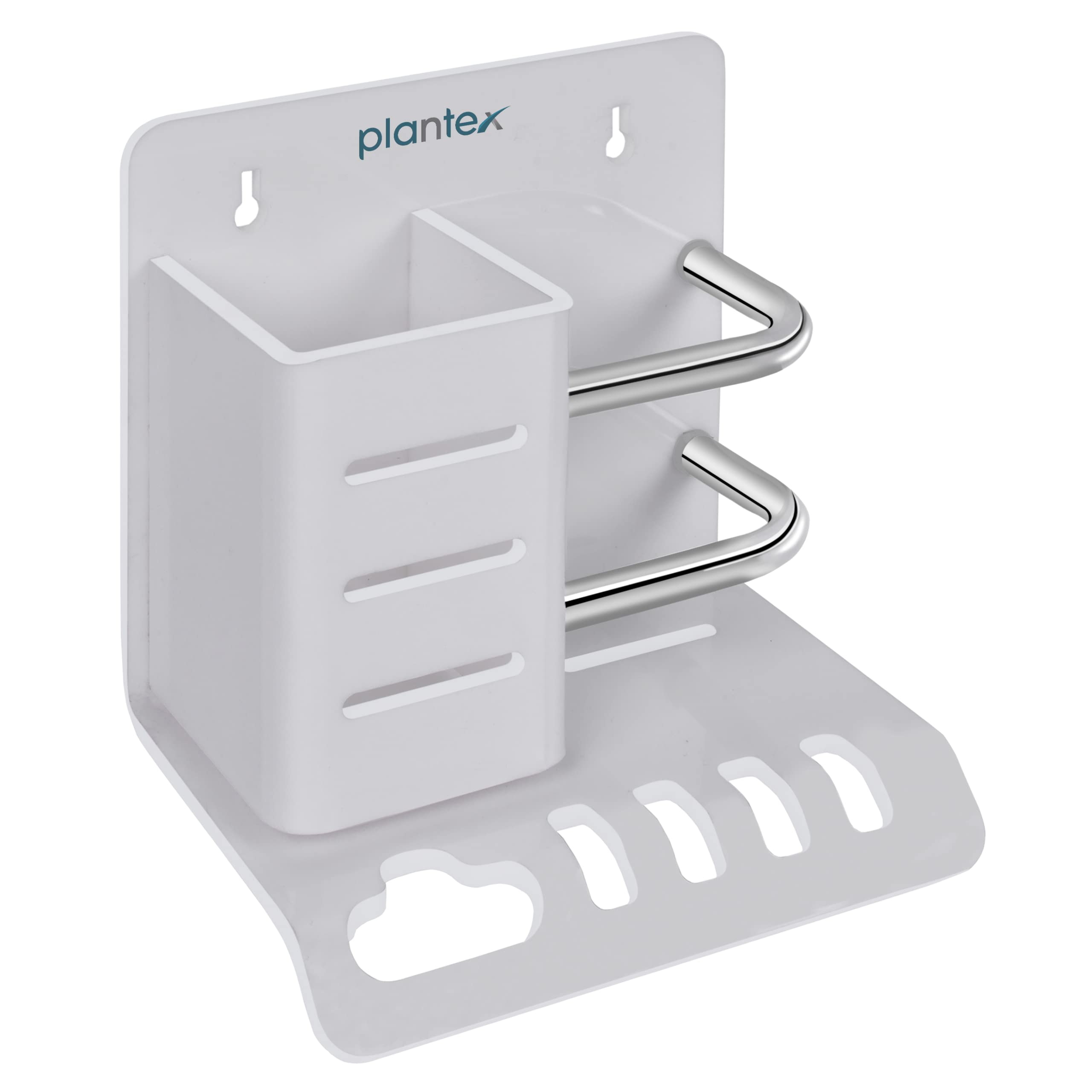 Plantex Acrylic Multipurpose Tooth Brush Holder/Stand/Tumbler for Bathroom Accessories - (White) 1