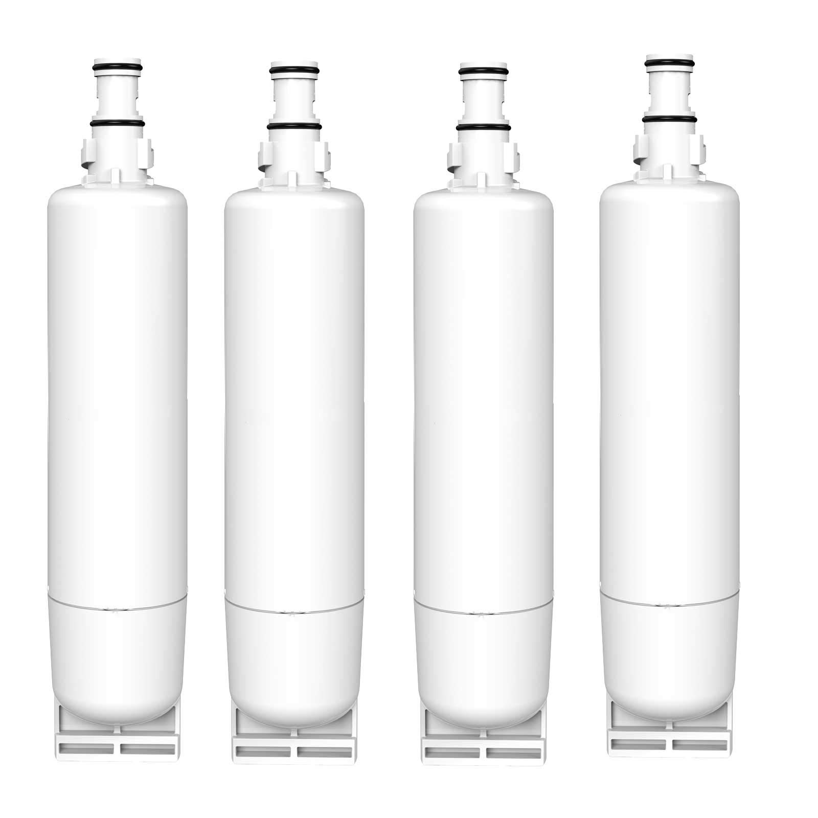 Refrigerator Water Filter Compatible with Whirlpool SBS002 S20BRS 4396508 481281729632 SBS004 Kenmore 46-9908 46-9908 46-9010 KitchenAid 4396547 4396163 4396509 2203221 Fridge（4Pack）