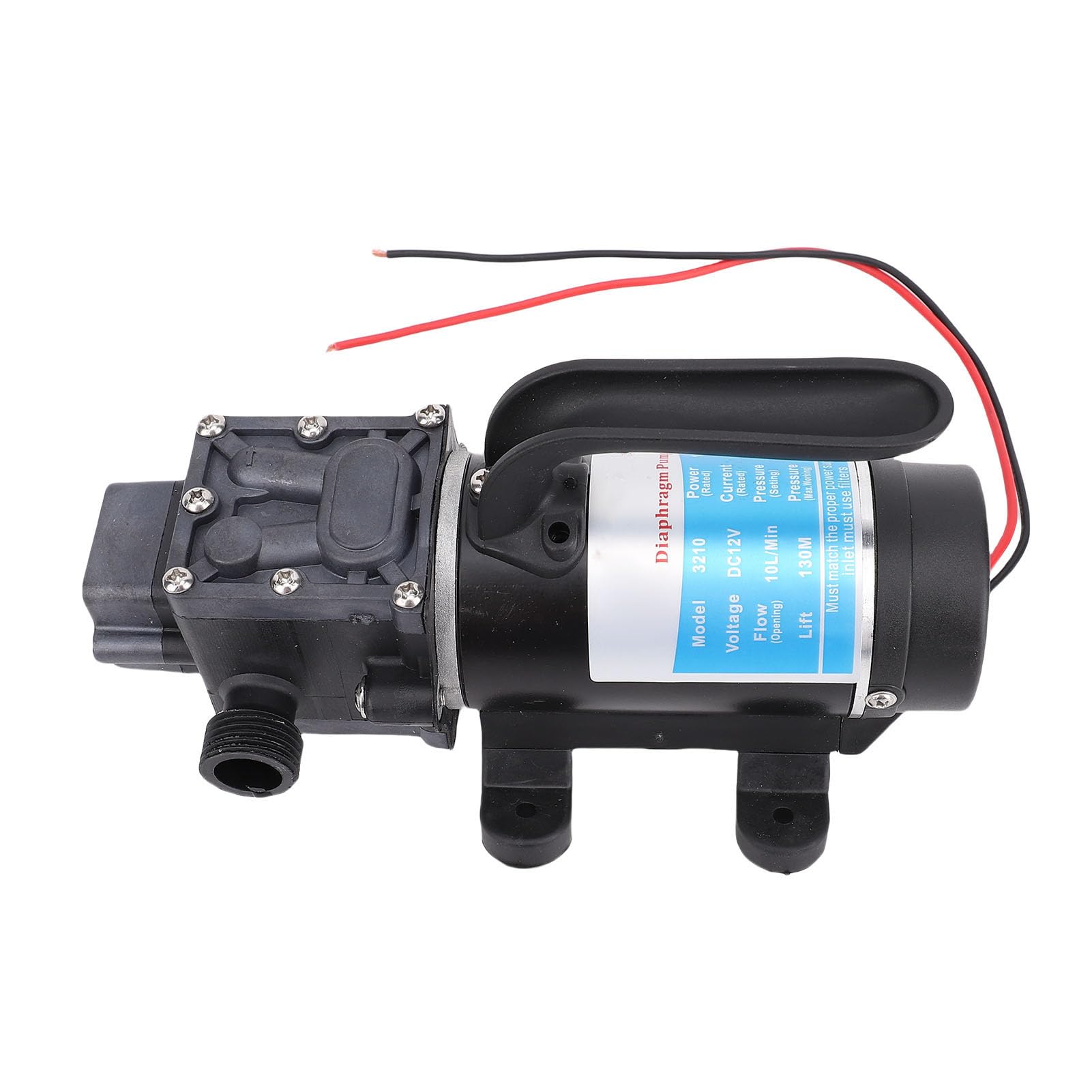 SEAFRONT Elektryczna Pompa Membranowa 120 W G1/2 Głowica 130 M Samozasysająca Pompa Wodna o Ciśnieniu 45 PSI Przepływ 4 GPM dla Kamperów Zaopatrzenie W wodę Gospodarstwa Domowego