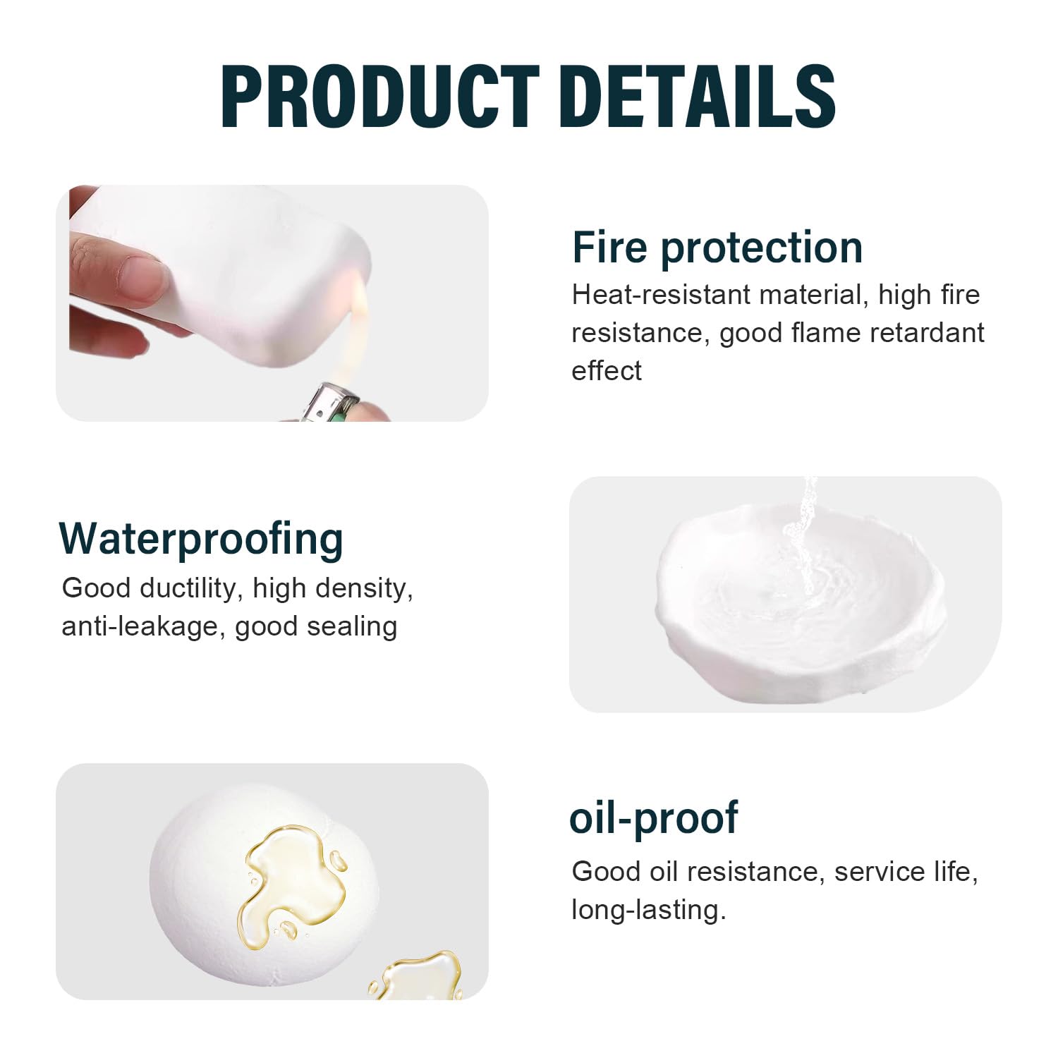 2026 Upgraded Repair Sealing Clay, Waterproof Sealant Mastic,Quick Mending Mud for Drain Connection, Wall Hole, Air Conditioning Hole Waterproof Seal Putty (4) - 4