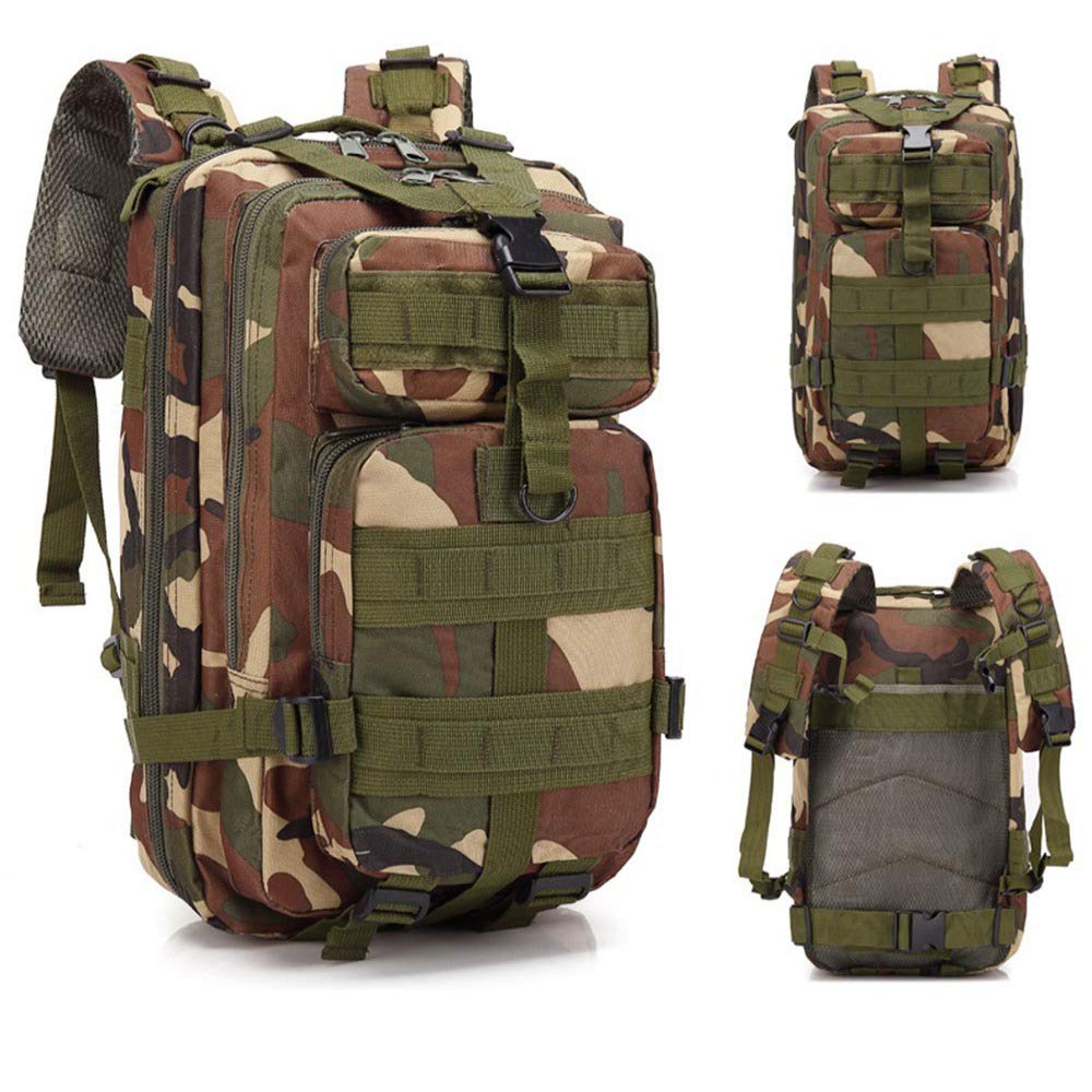 Wszzb Outdoor Sports Multifunctional Camouflage Backpack Hiking Backpack Tactical Backpack 25X23X45Cm