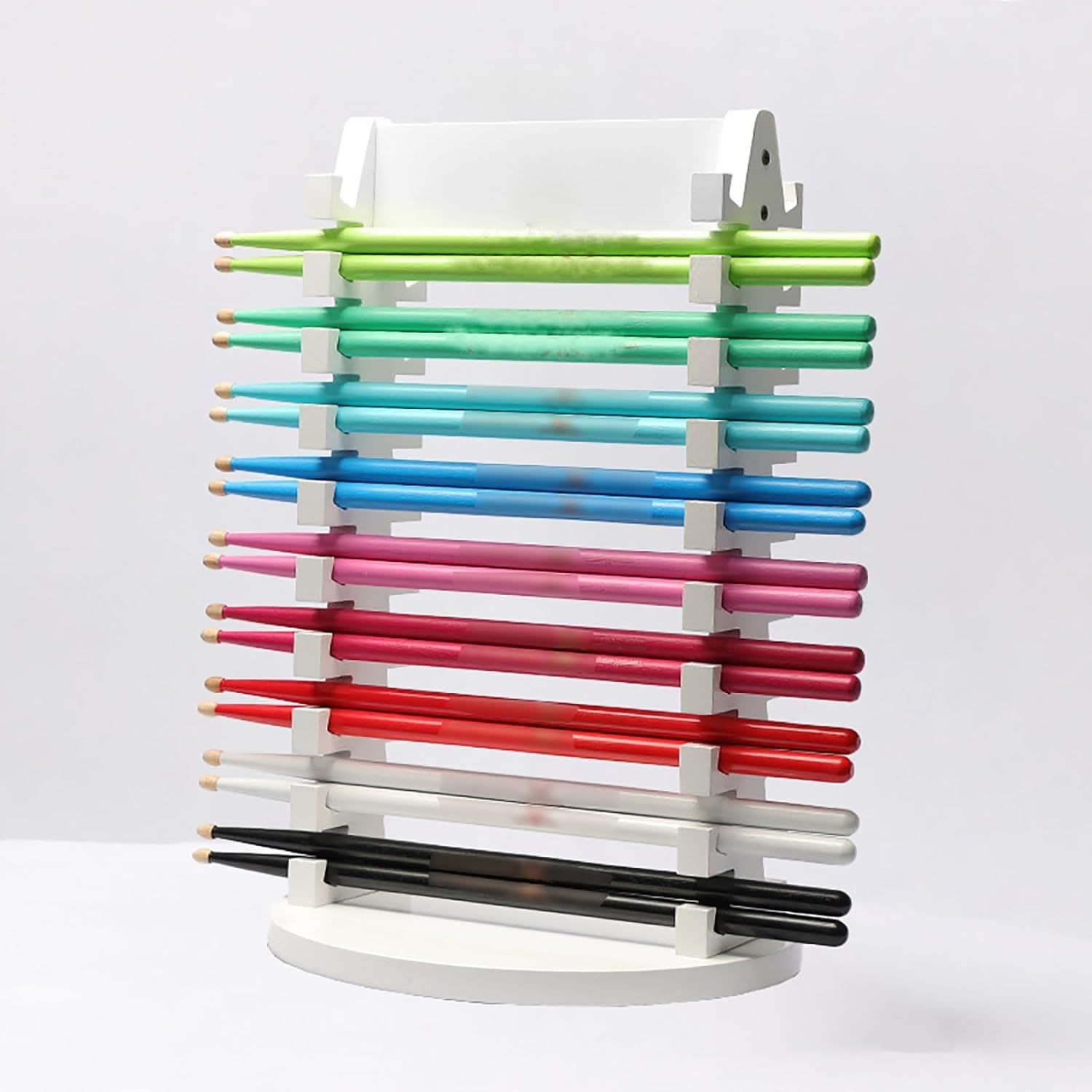 Porta Bacchette 10 Livelli di Negozio di Musica per Tamburi per Il Bastone d'impatto, Serie di Accessori per Tamburi, Un Regalo per Il Batterista