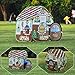 Produktbild Homfu Kinder Spiel-Zelt für Jungen Mädchen draußen Camping Reisen Kinder Spiel-Zelt mit Pop-up Design (X-Large 41inch X 51inch)