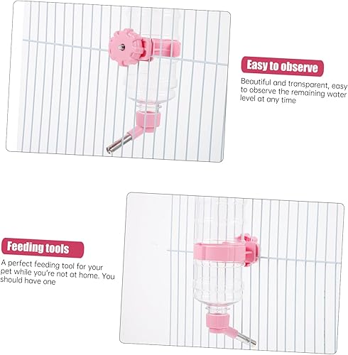 Miniatura 6 de 1 caja de conejo, conejo, conejo, erizo, hurón, cuenco, tazón, tazón, recipiente para perros, botella rosa de agua para conejos, jaulas pequeñas,