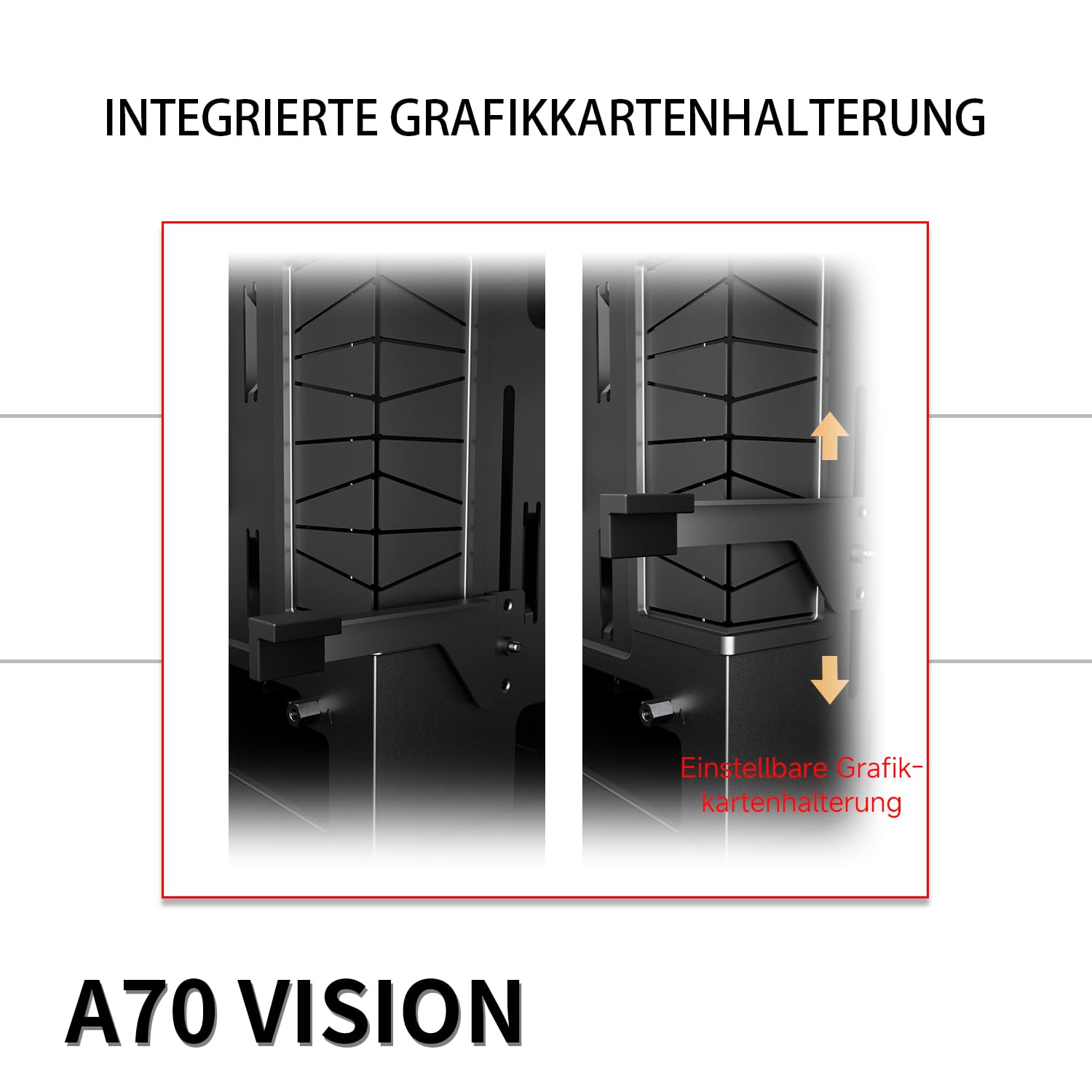 TR-Thermalright A70 Vision z 9,16-calowym wyświetlaczem LCD, rozszerzalna obudowa PC, złącze USB-C, zoptymalizowana pod kątem chłodzenia, wytrzymała ramka do gier, uniwersalne zastosowanie z liniową