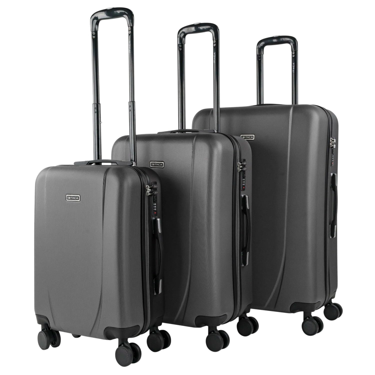 ITACA - Maleta de Cabina 55x40x20 - Maletas De Viaje Cabina Rígidas Trolley con 4 Ruedas Dobles para Avion Ligera Equipaje De Mano Candado de Combinación. Compatible Ryanair, Verde Menta — view 40