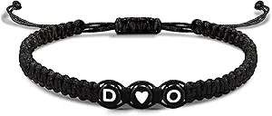 Initial Bracelets for Women Men's Bracelets Gifts for Girlfriend Boyfriend Letter Bracelets I Love You Gifts for Her Him Best Friend Birthday Gift Christmas Jewelry