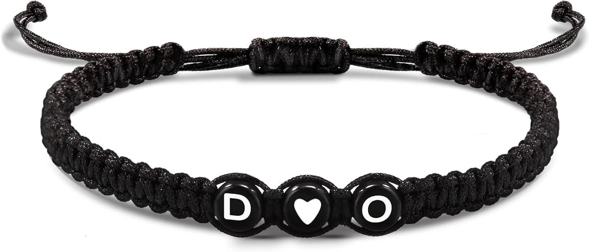 Initial Bracelets for Women Men's Bracelets Gifts for Girlfriend Boyfriend Letter Bracelets I Love You Gifts for Her Him Best Friend Birthday Gift Christmas Jewelry
