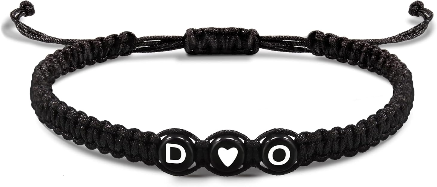 Initial Bracelets for Women Men's Bracelets Gifts for Girlfriend Boyfriend Letter Bracelets I Love You Gifts for Her Him Best Friend Birthday Gift Christmas Jewelry