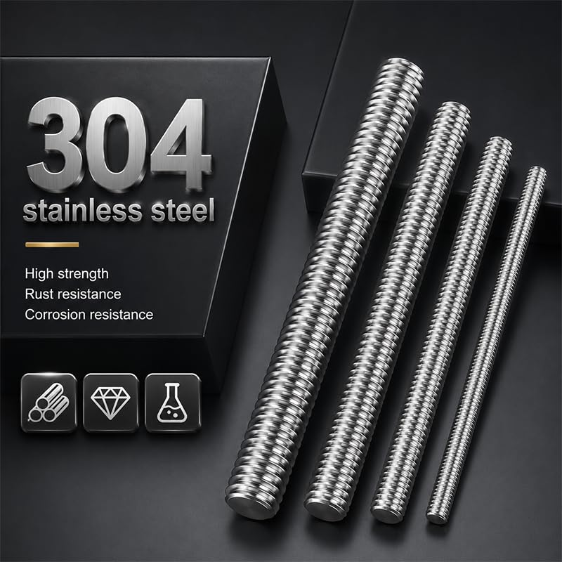 Fully Threaded Rod 2 Pcs 304 Stainless Steel (M8x150)