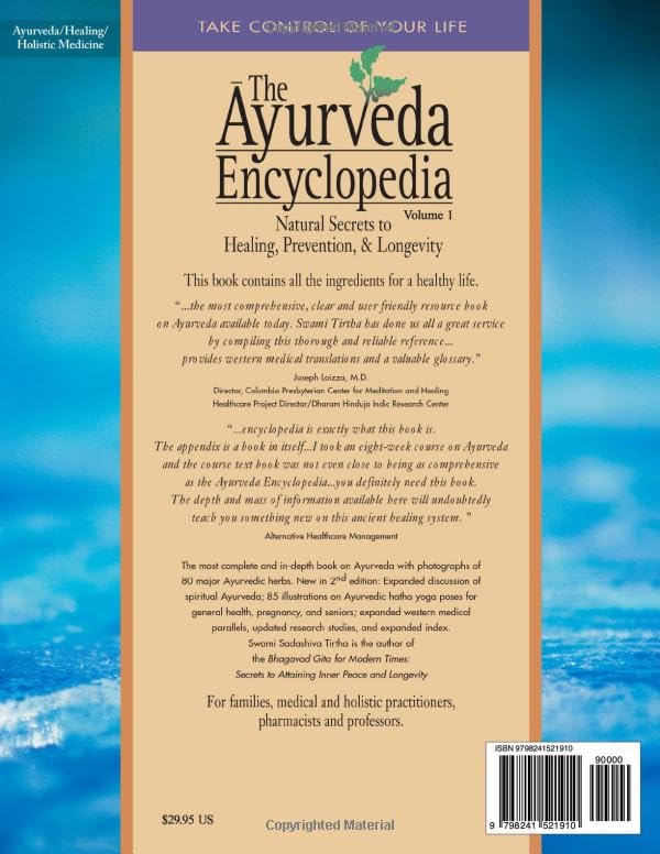 The Ayurveda Encyclopedia Volume 1: Natural Secrets to Healing, Prevention, & Longevity Paperback – September 9, 2007 - Image 3