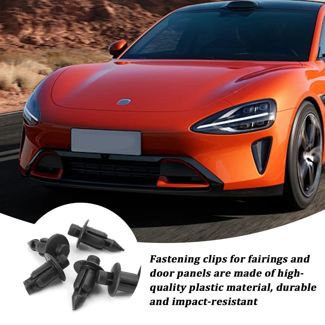 50 stuks kunststof klinknagels voor bevestiging, spreidklinknagels, kunststof diameter 6 mm, kunststof klinknagels, houderklemmen, spreidklinknagels, vervanging voor auto, Honda, Yamaha, Suzuki
