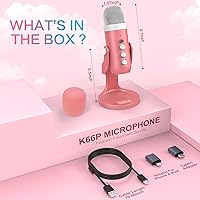 Vista 7 de ZealSound Micrófono USB, micrófono de computadora de condensador, micrófonos para juegos Plug & Play para PS 4 y 5. Salida de auriculares y control