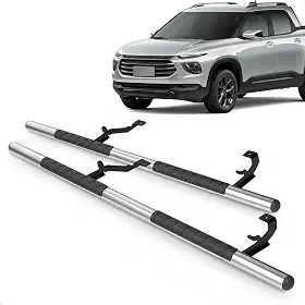 Par Estribo Lateral Tubular 2.1/2' Cromado Montana 2023 A 2025 Aço Carbono Kit Fixação Incluso