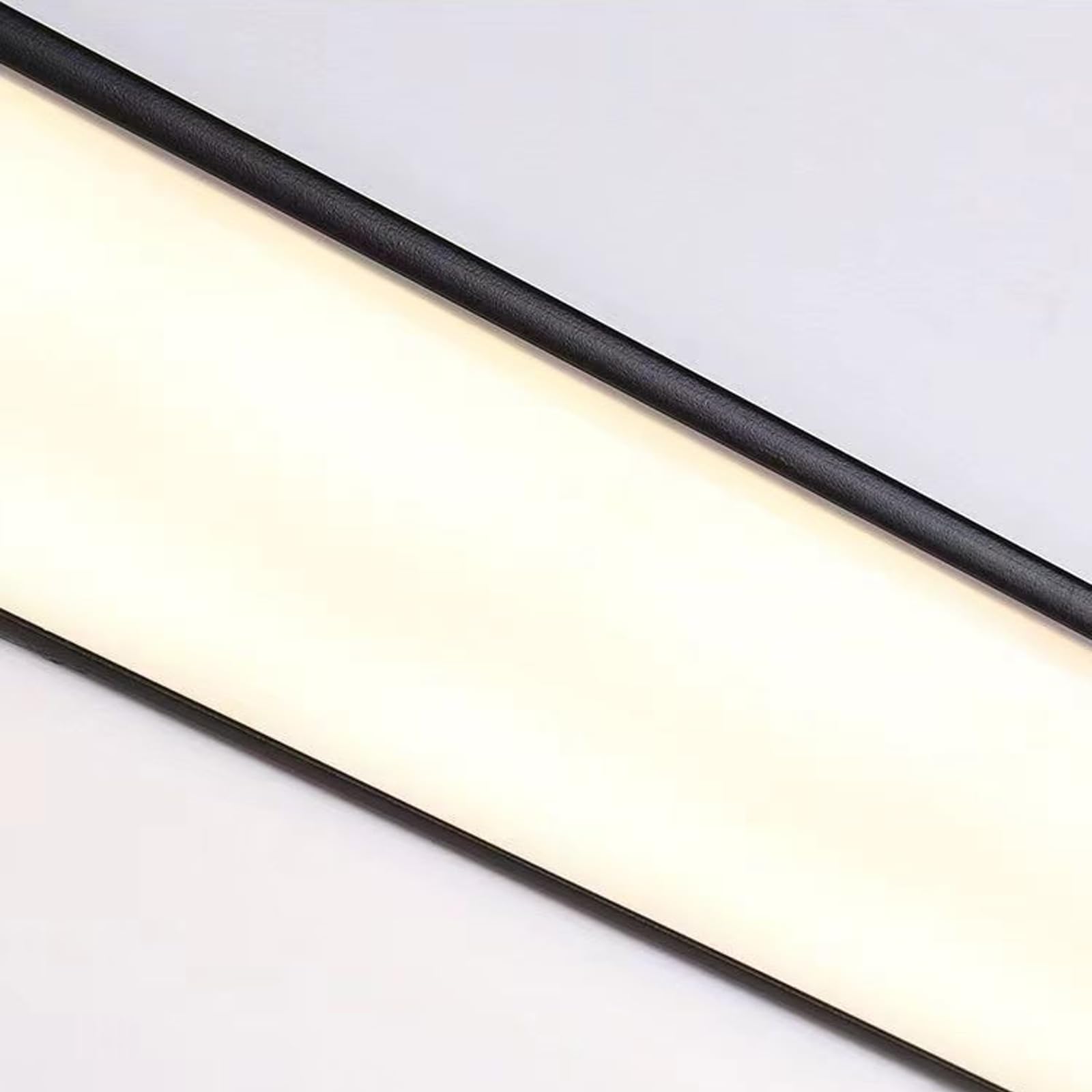 Nowoczesna prostokątna lampa ścienna IP65, wodoodporna lampa ścienna z czujnikiem ruchu, długa taśma świetlna, do patio, salonu, podwórza i ogrodu, oświetlenie wewnętrzne (120 cm, ciepłe światło)