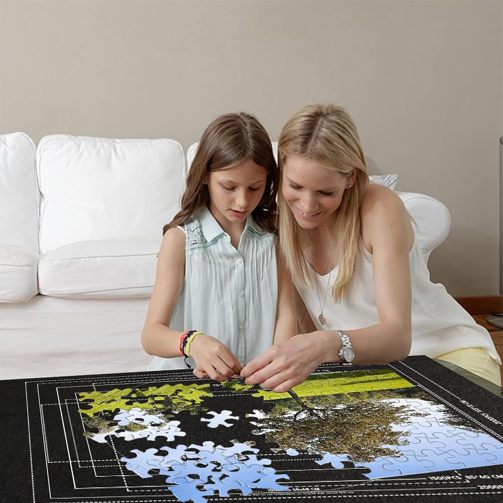 Tapis de Puzzle Portable, Stockage pour Puzzles jusqu'à 1500 Pièces