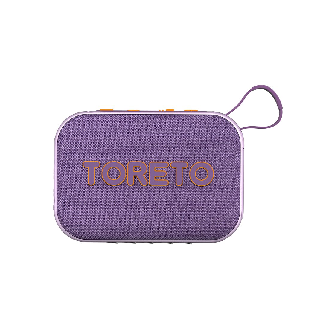 Toreto 10W BT Wireless Speaker Rubber Finish (Lilac)-picture-56