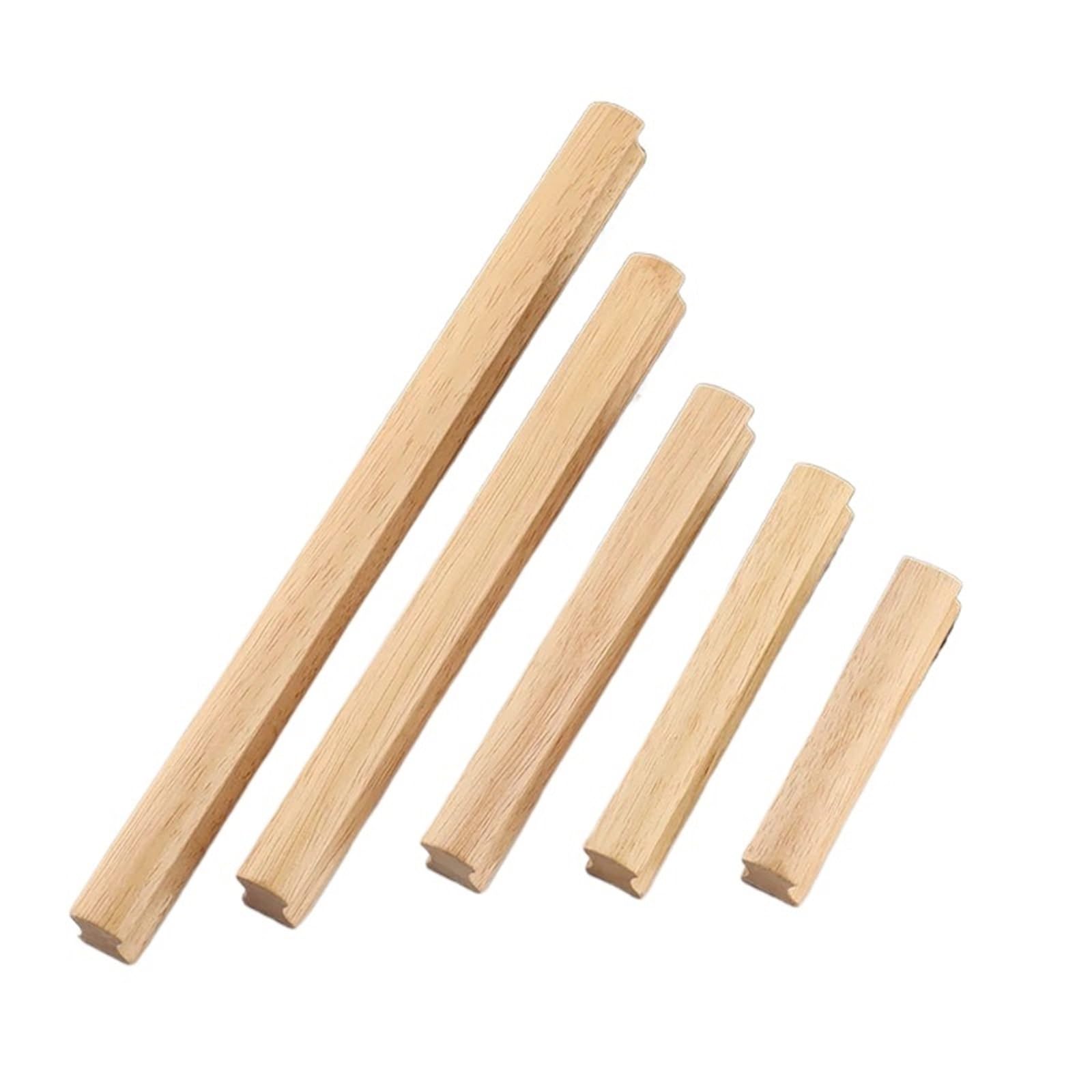 Bryske 128Mm 20Pcs Solid Wood Drawer Pulls With Screws For Cabinet Dresser Wardrobe