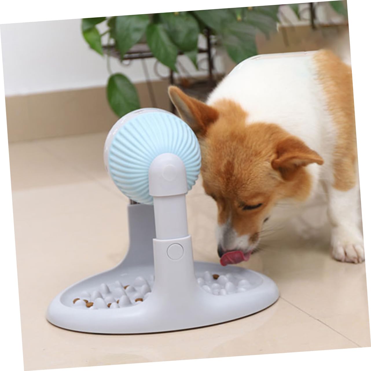 Toyvian Distributore Di Cibo Lento Altezza Regolabile Distributore Di Snack Per Cani e Gatti Antiscivolo e Facile Da Pulire