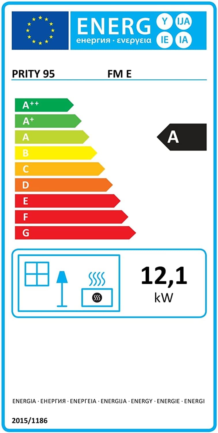 Stufa a legna Camino Prity FM E, 12KW