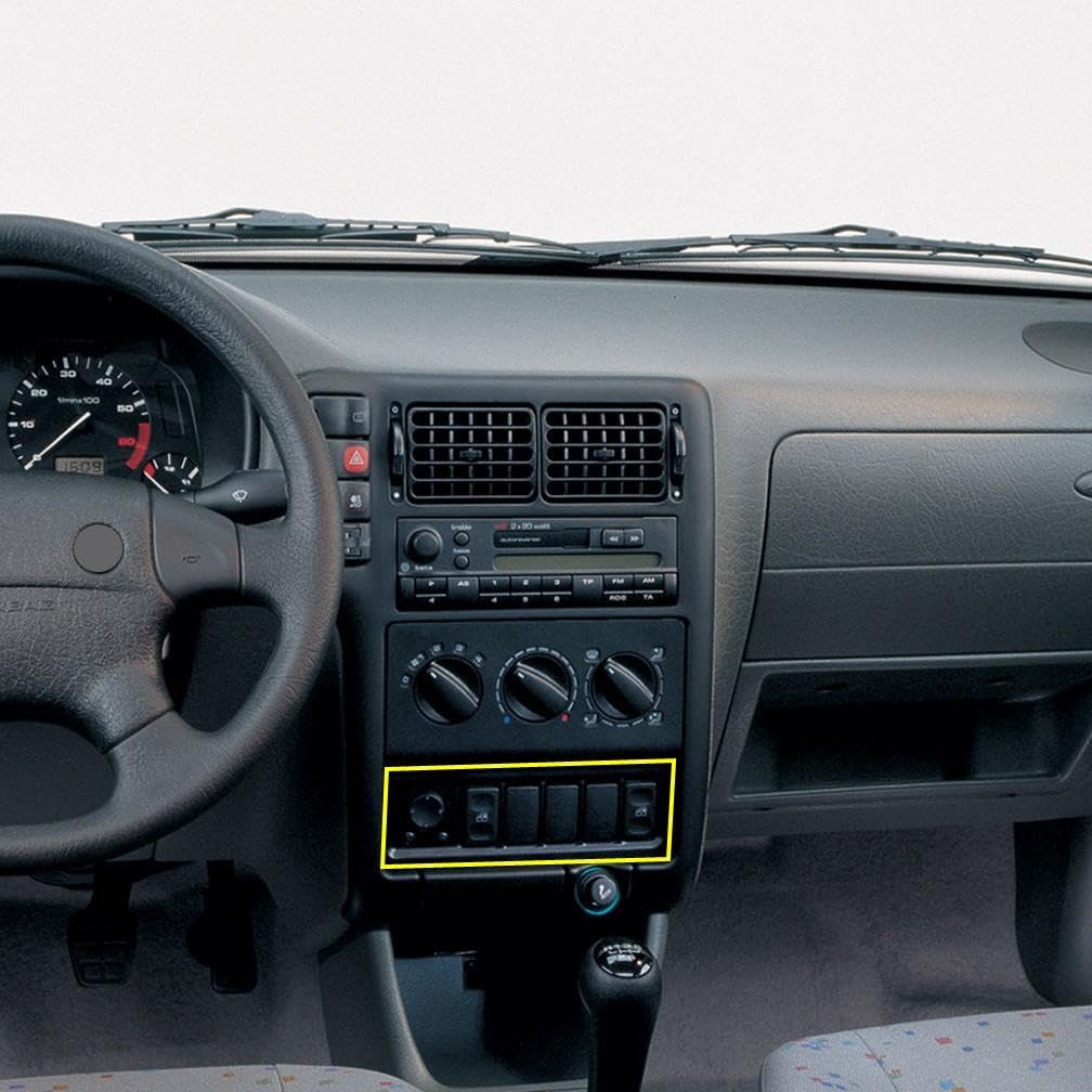 Vass41 Torpido Ön Konsol Cam Düğme Çerçevesi 6K0857061B Seat Cordoba ile uyumlu 1993-99