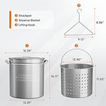 Amazon.com: ROVSUN 36-Quart Stainless Steel Turkey Fryer