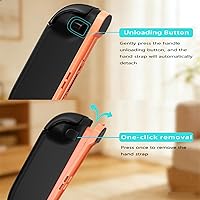 Vista 4 de Wireless Controller Compatible with Nintendo Switch 2, Switch 2 Controller with Wrist Straps, Joystick Caps, Support Dual Vibration/Wake-up/Motion