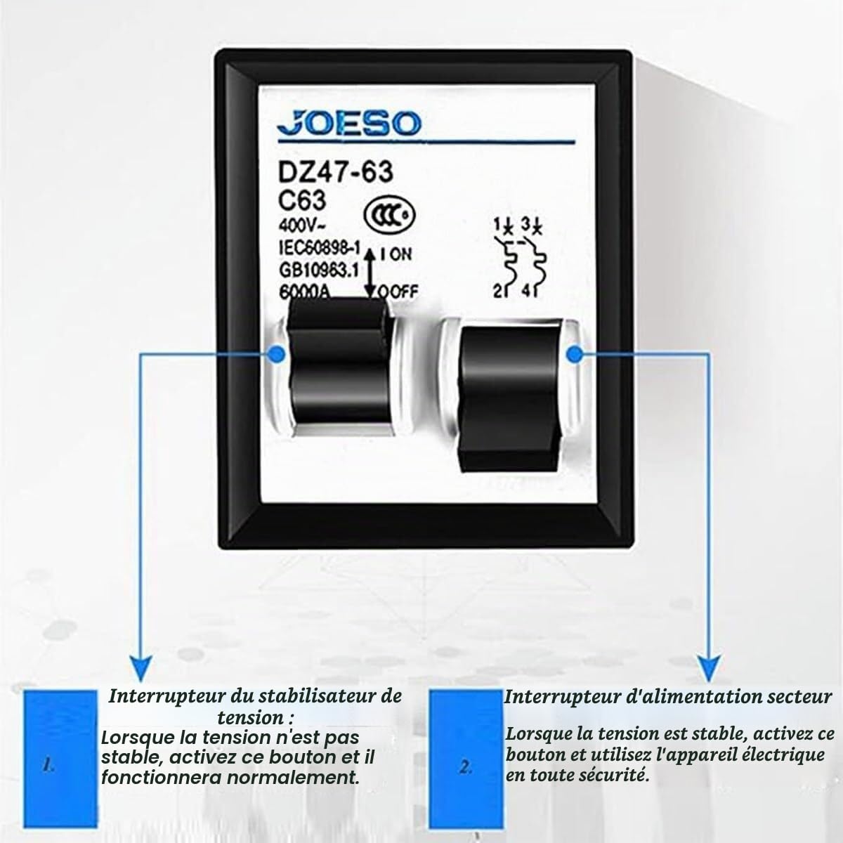 Régulateur de Tension Automatique 220V 15000VA, stabilisateur de Tension Ultra Basse for stabilisateur d'alimentation Domestique