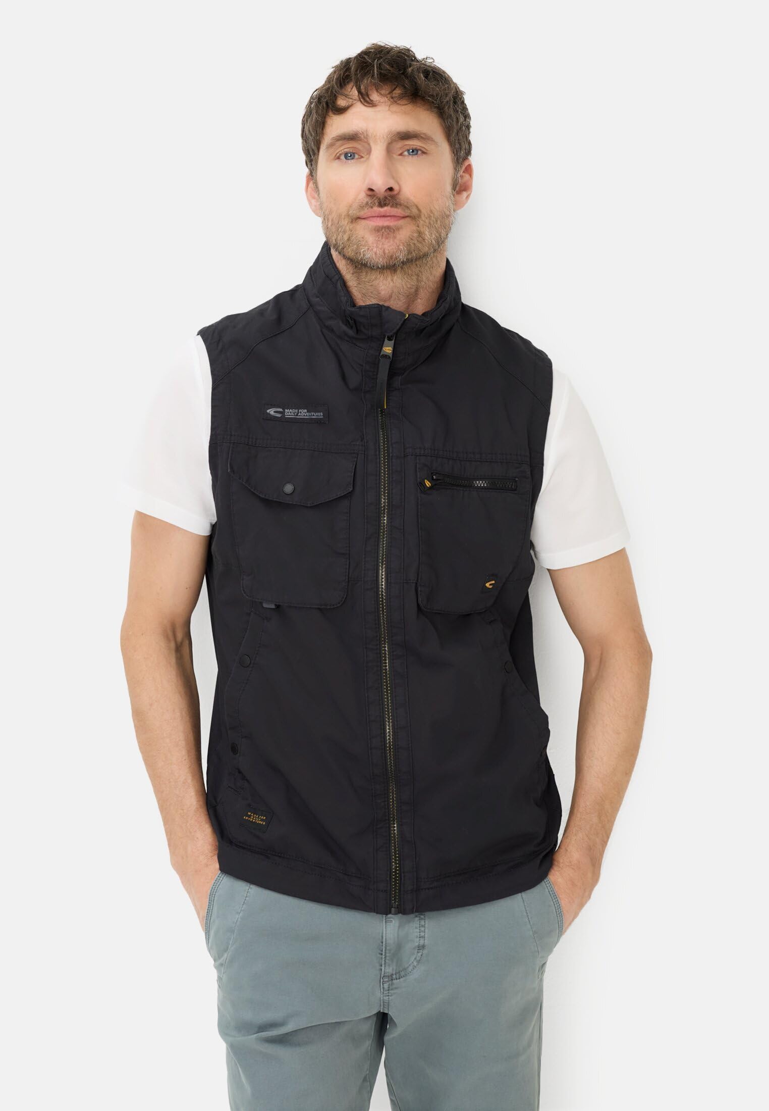 camel active Herren Outdoor Weste mit Innentaschen