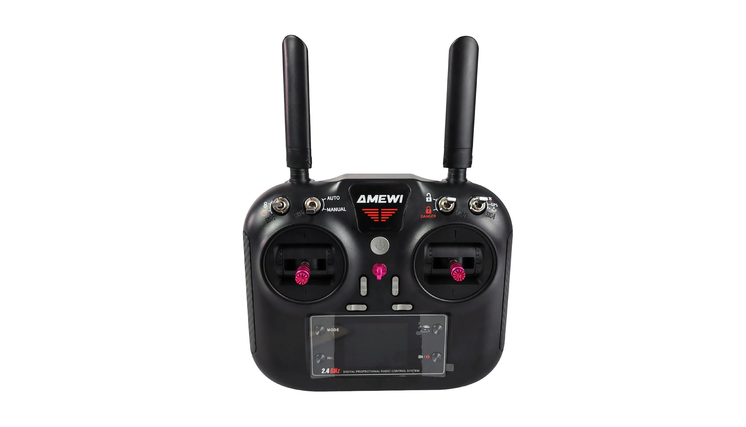 Amewi Bell 222 Airwolf Pro GPS Helikopter 8-Kanal 3D/6G RTF ferngesteuert RC, Schwarz