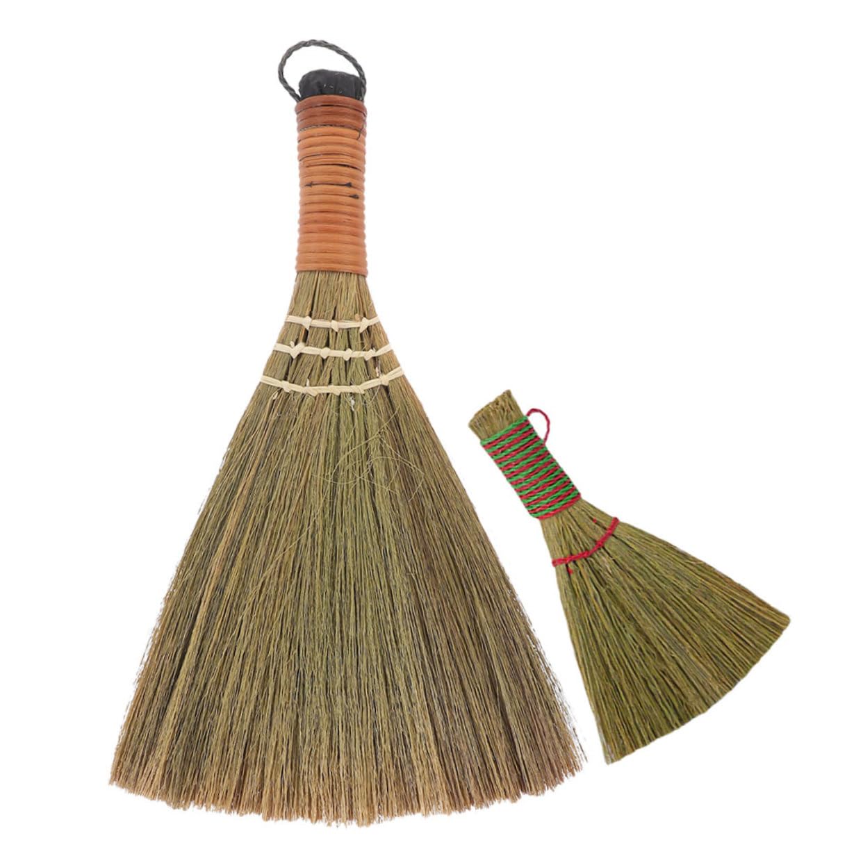 SUPVOX Mini Broom Handheld Folding Small Broom for Household Crabgrass Remover Tool Portable Hand Brush