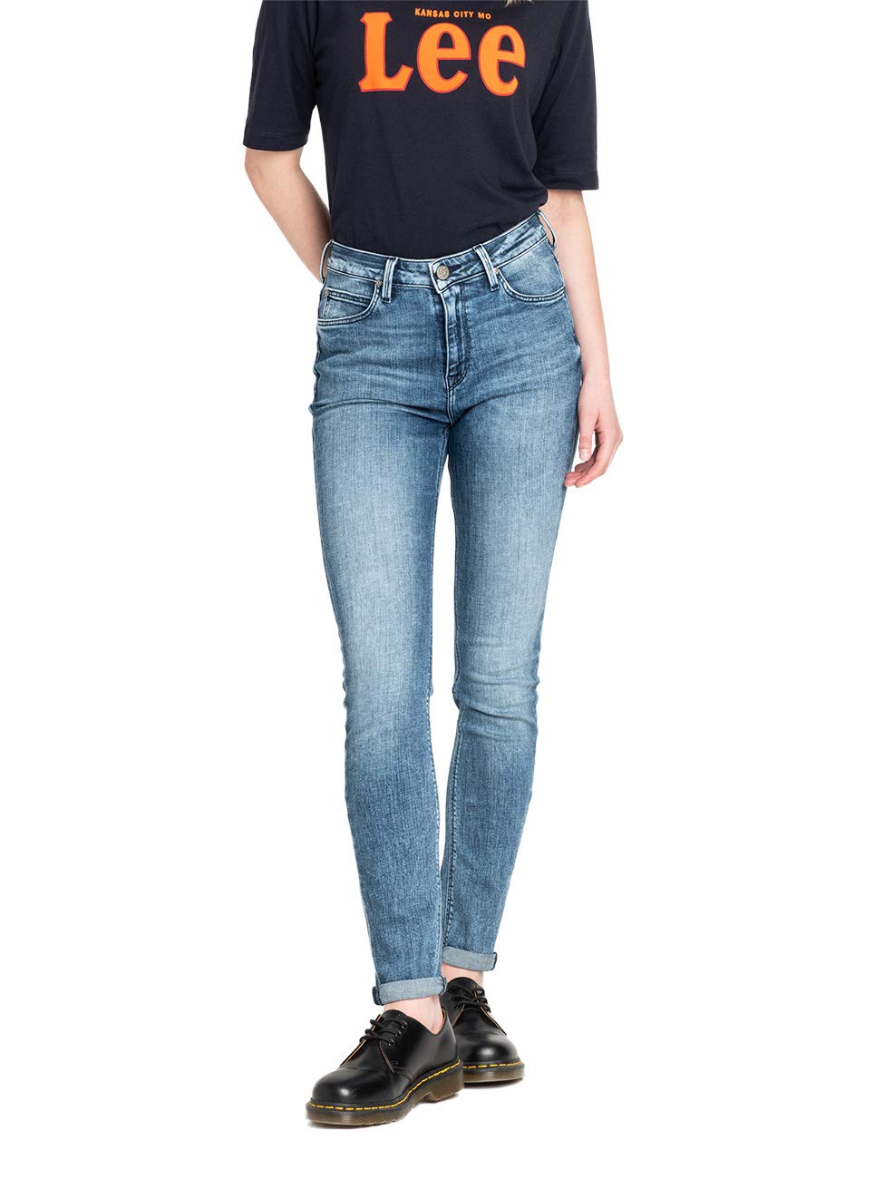 Lee Damen Scarlett High Skinny Jeans, Blau (Cool Daze Xv) , 25W/31L