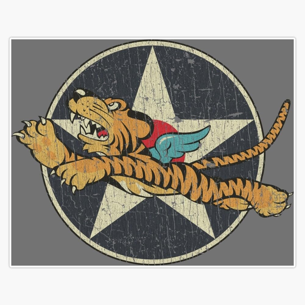 LAD Studio Flying Tigers AVG 1941 Sticker Bumper Sticker Vinyl Decal 5""