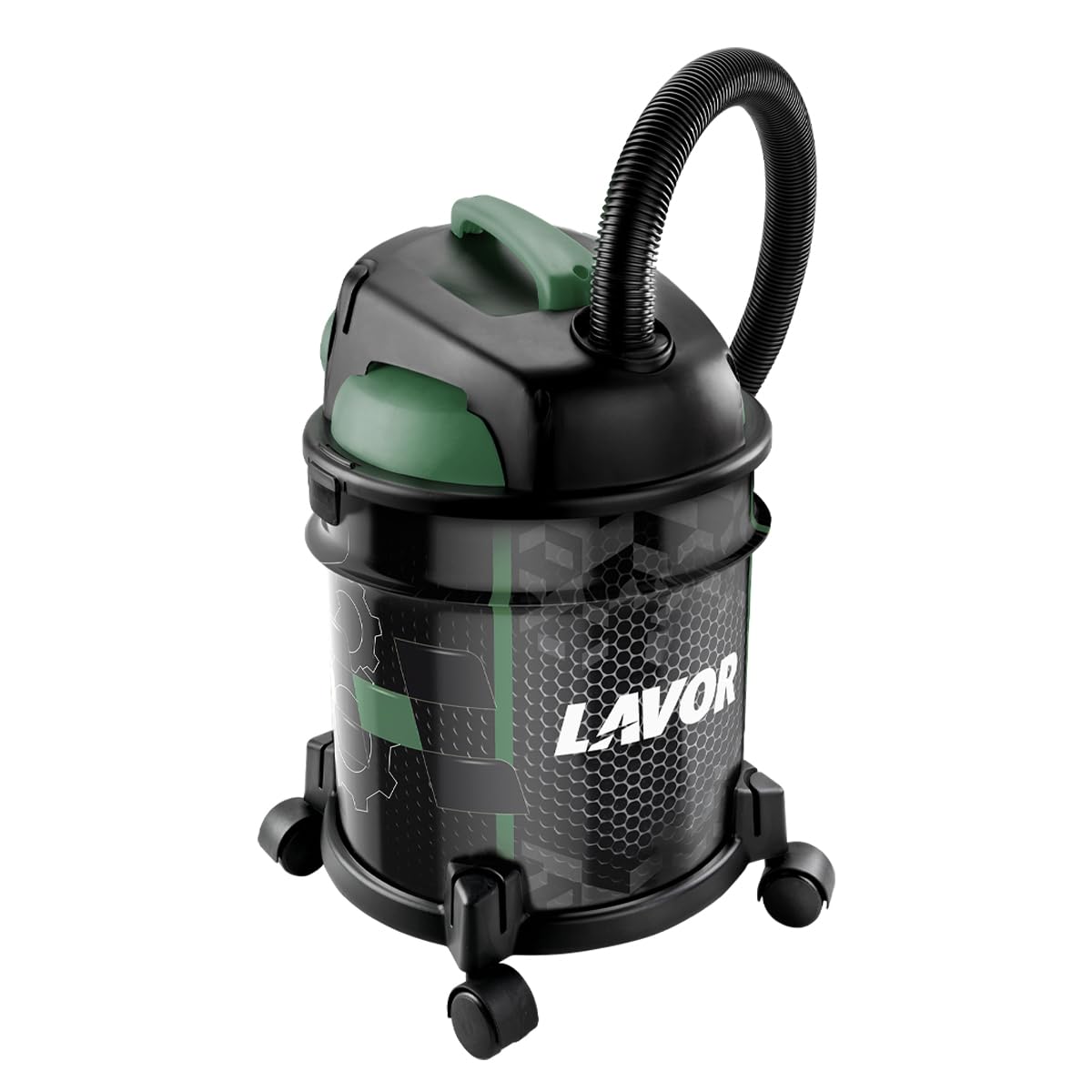 Lavor Aspiratore Solidi e Liquidi RUDY 20, Funzione Soffiante, Capacità Vano Raccolta 20 l, Serbatoio in Metallo, 18 kPa, 1200 Watt max