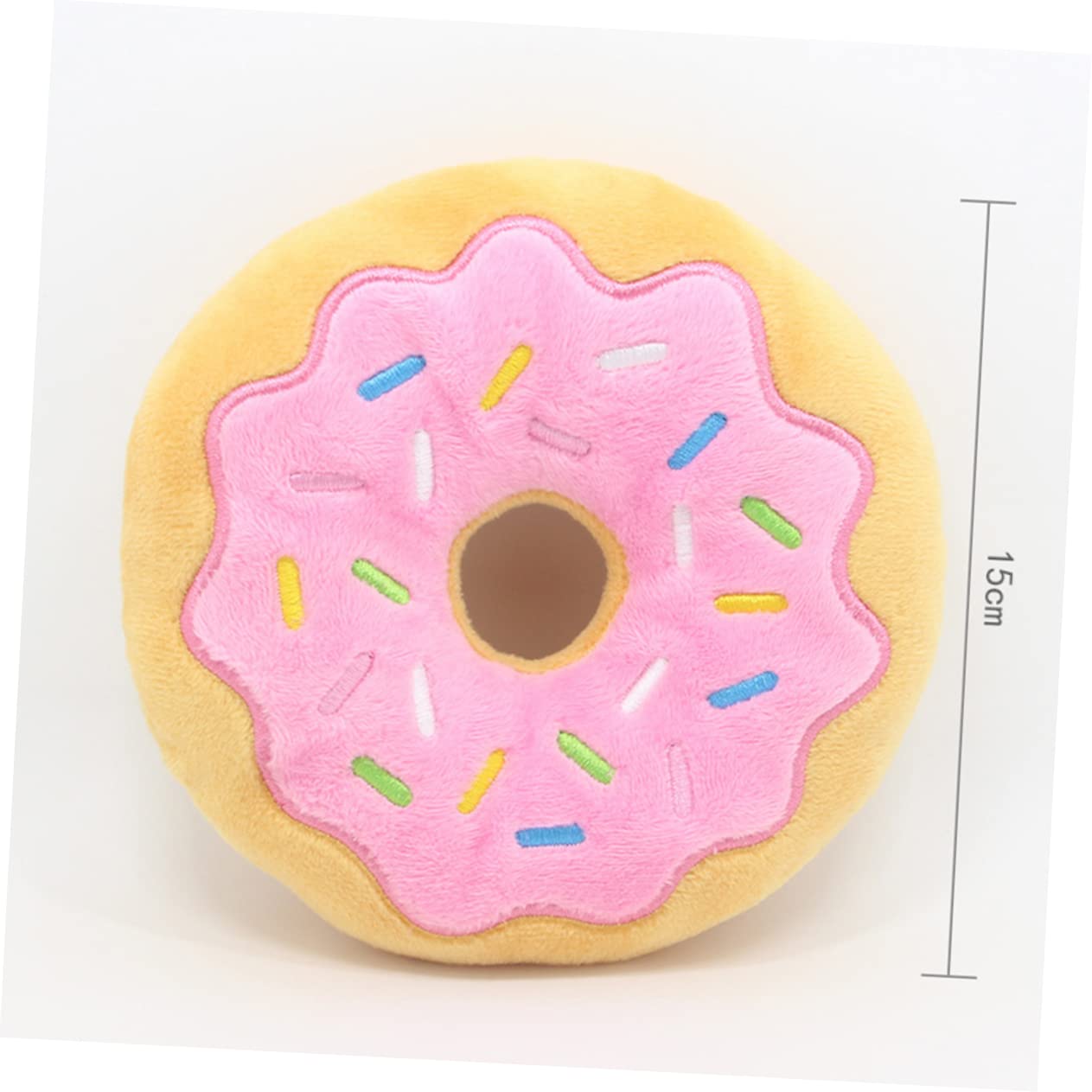 FRCOLOR 9stücke Hund Kauspielzeug Plüsch Donut Quietschspielzeug Für Welpen Interaktives Spielzeug Zur Zahnpflege Langeweile Und Fördert Aktives Spielen Zufälligen Farben