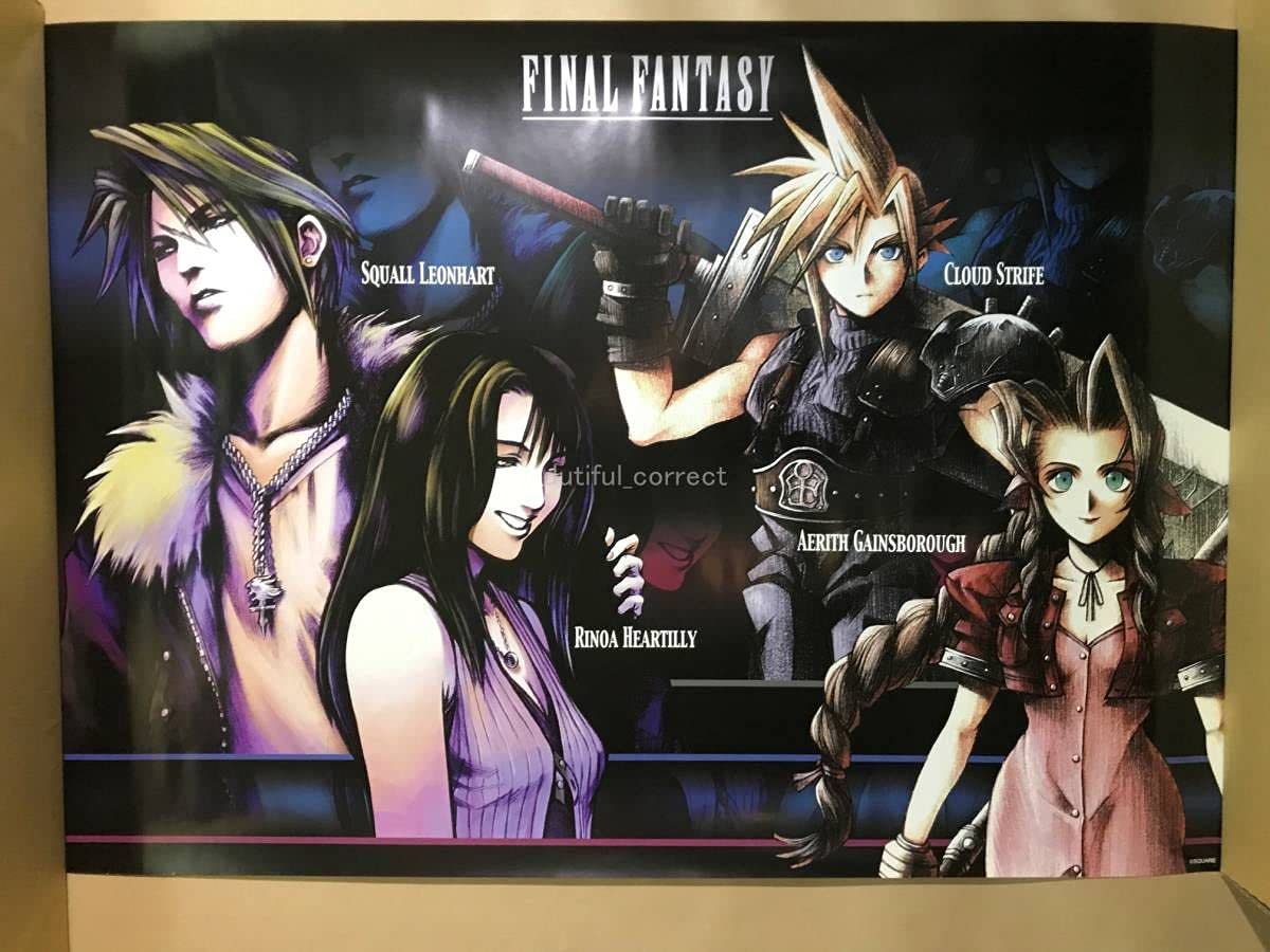 ポスター スコール＆リノア＆イデア 「ファイナルファンタジーVIII」 ポスター スコール＆リノア＆イデア 「ファイナルファンタジー
