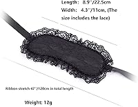 Vista 5 de Máscara de dormir con venda de encaje para dormir antifaz para dormir