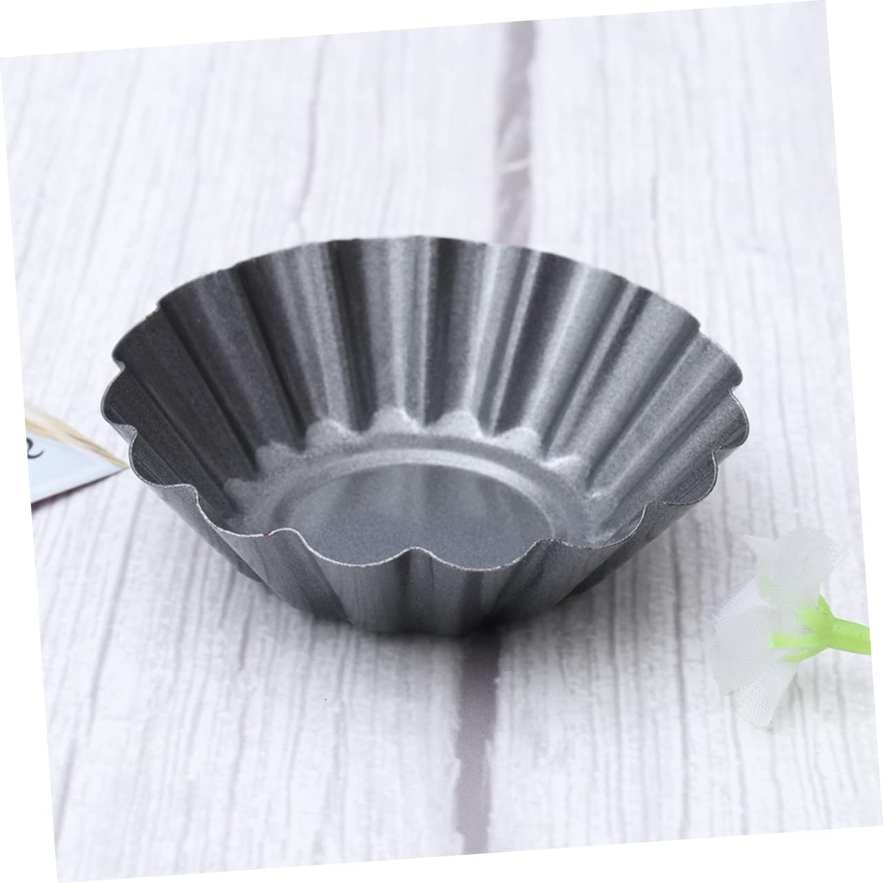 Molde Carbono de Acero 15 Piezas al Tartaletas Huevo | Cupcakes y Postres, Antiadherente y Fácil de Limpiar, Uso en Pastelería y Cocina Doméstica