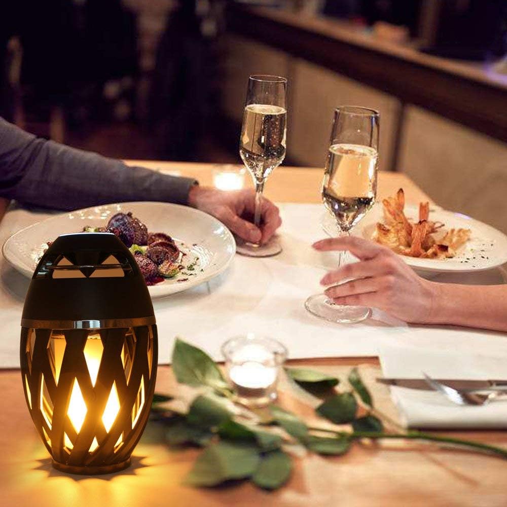 LED Flame Speaker, Flame Atmosphere Outdoor Bluetooth Speaker with Stereo Enhanced Bass Sound, TWS Supported Portable Wireless Speaker, BT4.2 for iPhone Ipad Android(2 Pack) - Image 7