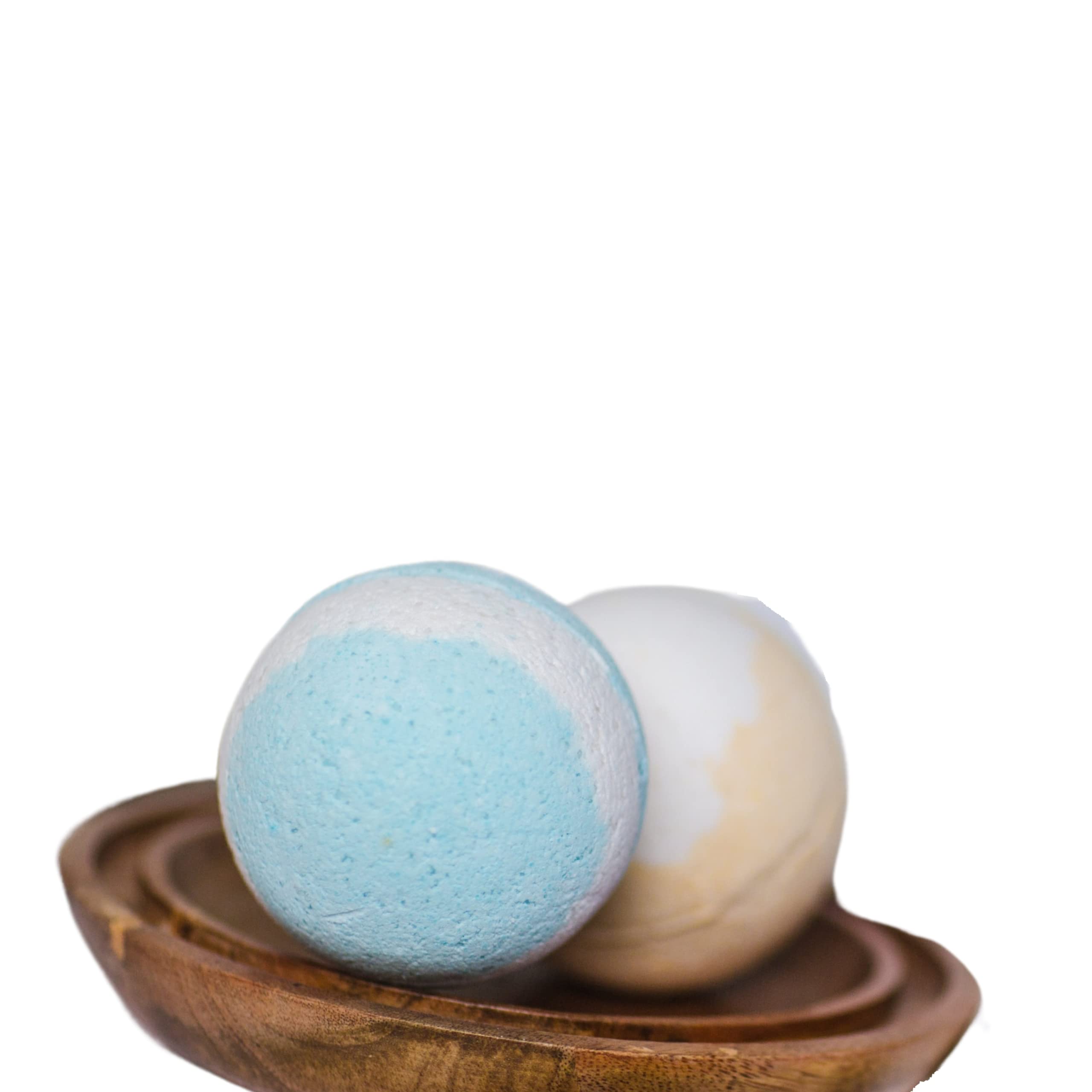 Ocean Breeze & Sandalwood Essential Oil Aromatic Bath Bombs Pack Of 2 (100Gm Each)-picture-48