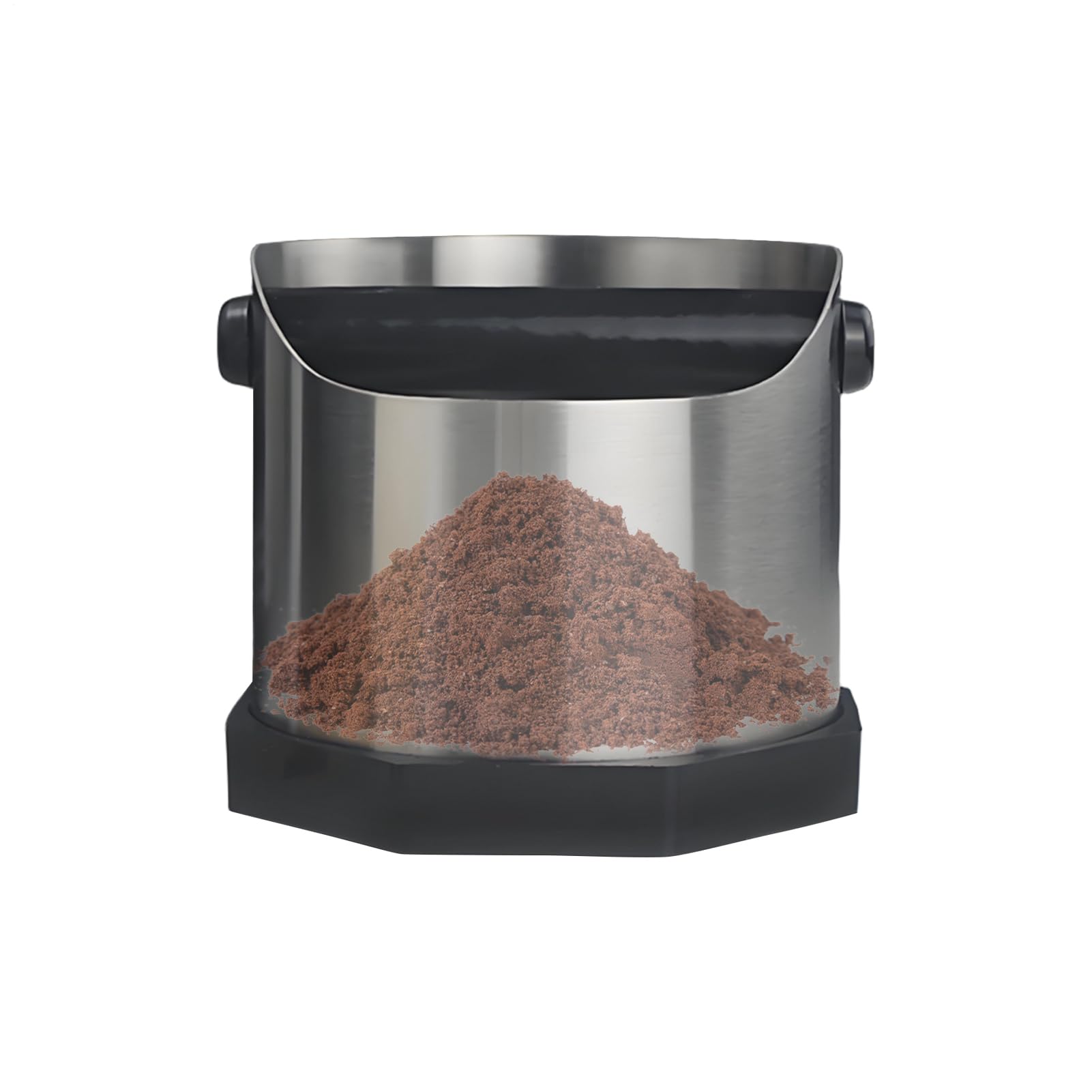 Caja de golpe para café espresso que evita suciedad con contenedor de 750 ml