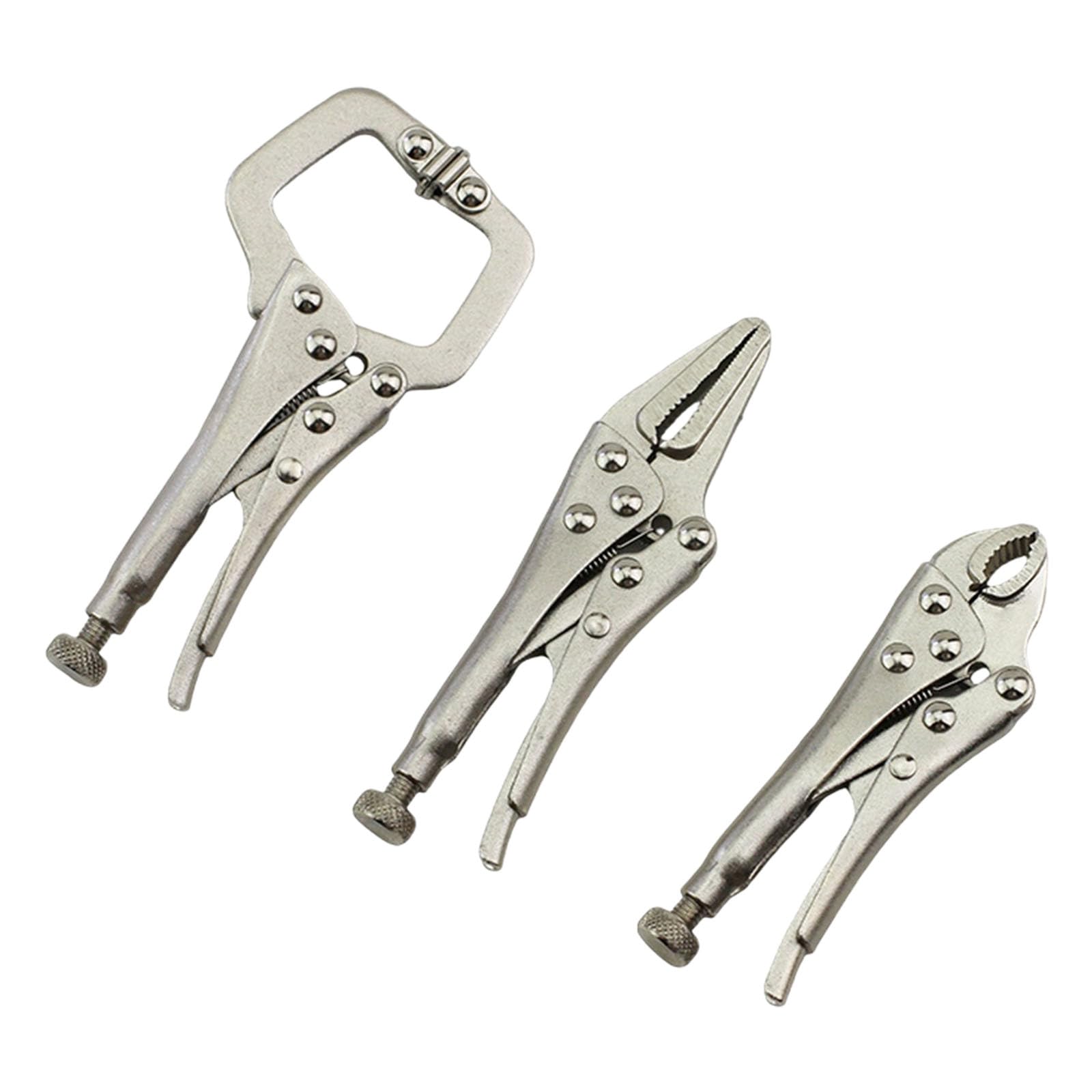 Tsophreniq Of 3 Ergonomic Handle Clamps Pliers Featuring Easy For Comfortable Grip During Prolonged Tasks Woodworking Pliers